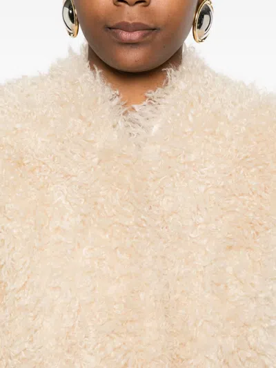 Stand Studio Beige Tailored Coat With Classic Silhouette In Neutral