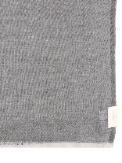 Brunello Cucinelli Cashmere And Silk Scarf In Brown