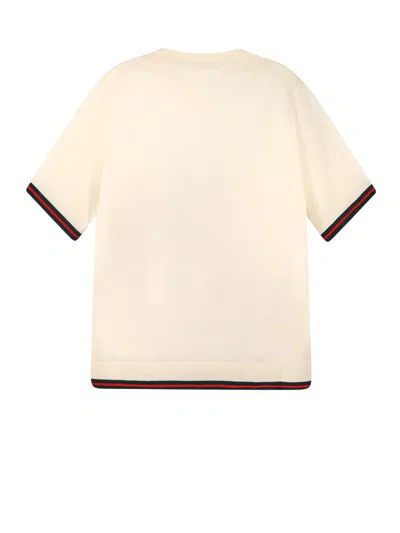 Gucci Women Extra Fine Cashmere-blend Top In White
