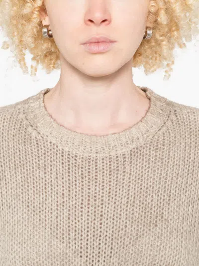 Avant Toi Cashmere Crewneck Pullover In Neutral