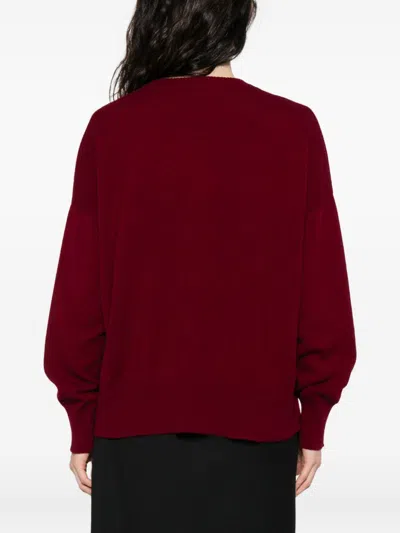 Beyou Pullover Mit Rundhalsausschnitt In Burgundy
