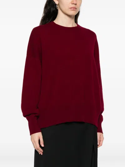 Beyou Pullover Mit Rundhalsausschnitt In Burgundy