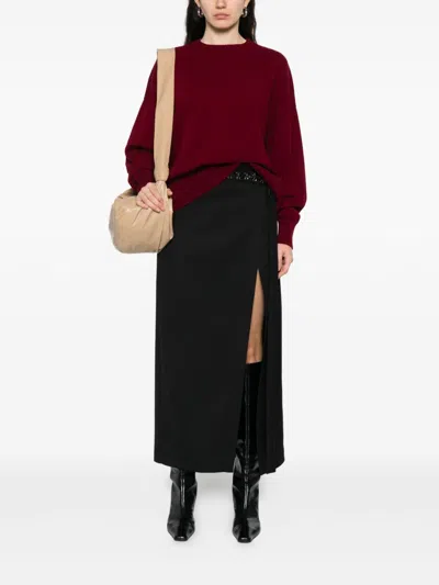 Beyou Pullover Mit Rundhalsausschnitt In Burgundy