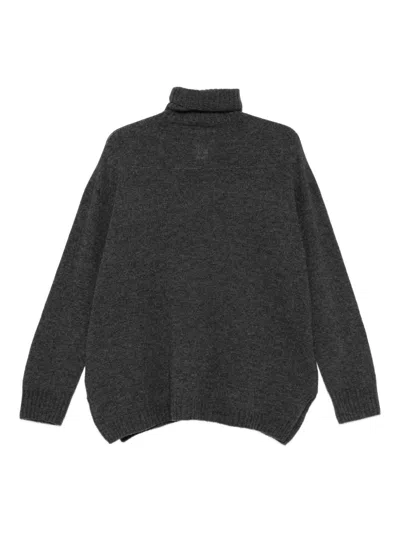Alysi Cashmere Turtle-neck Jumper In Black