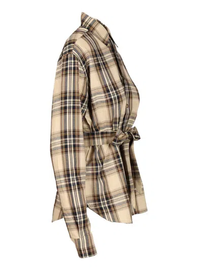 Saint Laurent Cassandre Lavalliére Shirt Shirts Multicolor In Multi