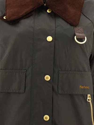 Barbour Catton Wax Jackets Beige In Gray