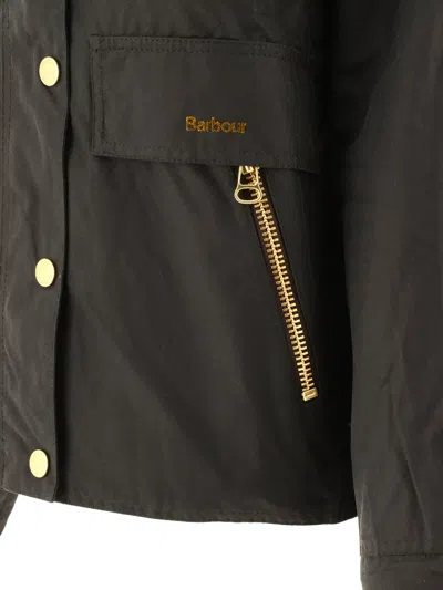 Barbour Catton Wax Jackets Beige In Gray