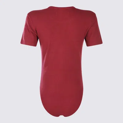 Vivienne Westwood Stylish Short Sleeve Jumpsuit With Round Neckline In Red