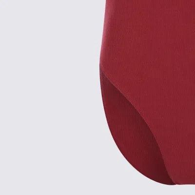 Vivienne Westwood Stylish Short Sleeve Jumpsuit With Round Neckline In Red