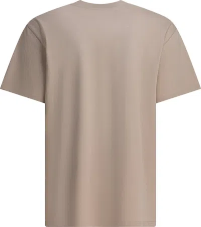 Carhartt Crew Neck Short Sleeve T-shirt Design In Brown