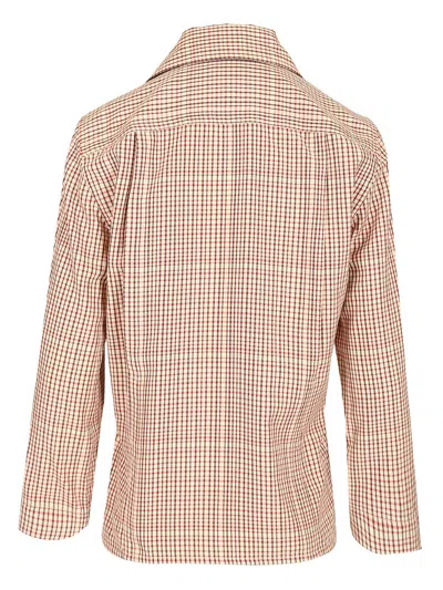 Bottega Veneta Checked Viscose Shirt Shirts Multicolor In Neutral