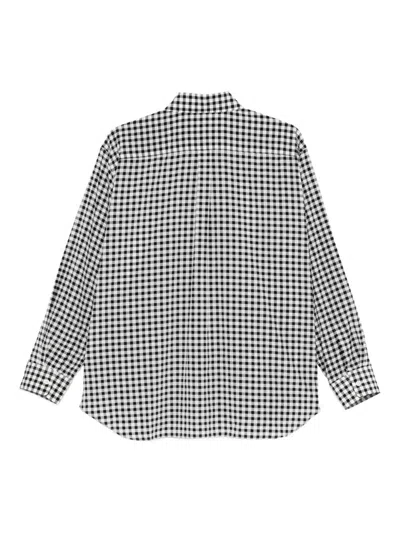 Comme Des Garçons Long Sleeve Shirt Featuring Chest Pocket In White