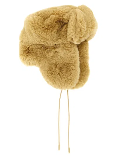 Goldbergh Cher Fluffy Aviator Hats Beige In Brown
