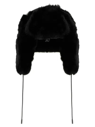 Goldbergh Cher Fluffy Aviator Hat In Black