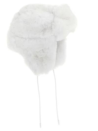 Goldbergh Cher Fluffy Aviator Hat In White