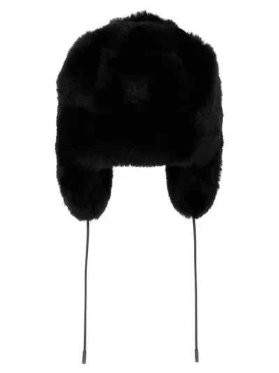 Goldbergh Cher Fluffy Aviator Hat In Black