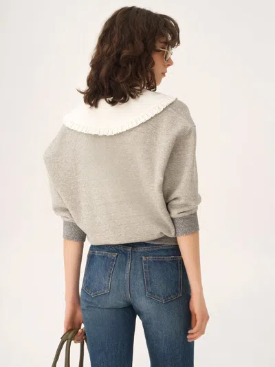 Chloé Cotton-blend French Terry Sweatshirt In Gray