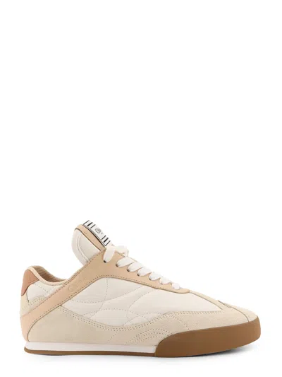 Chloé Multicolor Kick Leather And Suede Sneakers In Neutral