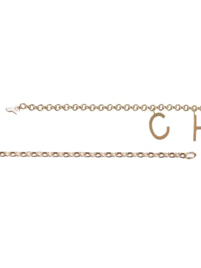 Chloé Chloè Chloè Letters Belt In Metallic