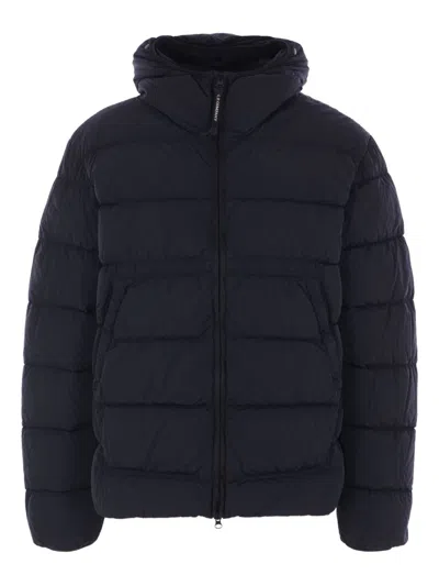 C.p. Company Men Chrome-r Hooded Down Jacket In Black