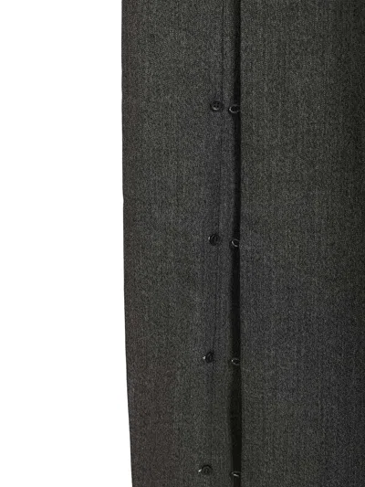 The Latest Claire Pegged Poli/lana Resca Trousers Grey In Multi