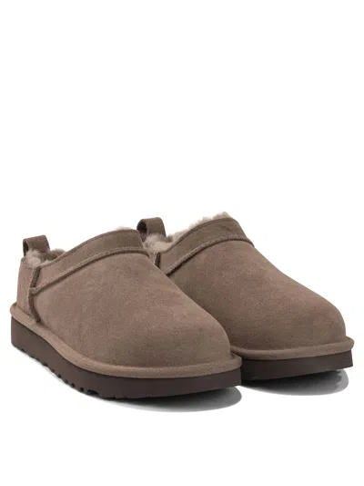 Ugg Classic Micro Ankle Boots Grey In Brown