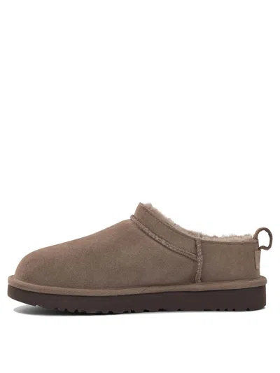 Ugg Classic Micro Ankle Boots Grey In Brown