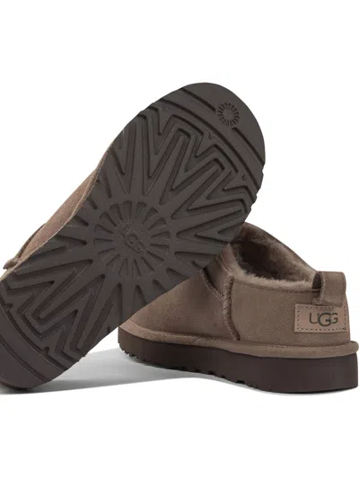 Ugg Classic Micro Ankle Boots Grey In Brown