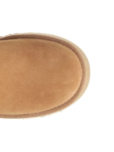 Ugg Classic Mini Dipper Ankle Boots In Brown Suede In Brown