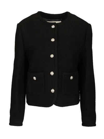 Dunst Classic Tweed Jacket Jackets Black In Black