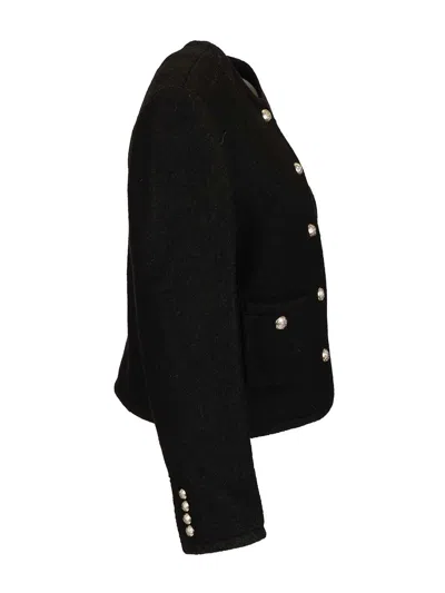 Dunst Classic Tweed Jacket Jackets Black In Black