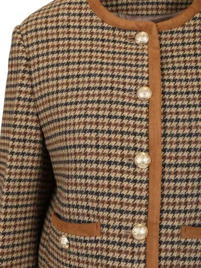 Dunst Classic Tweed Jacket Jackets Grey In Multi