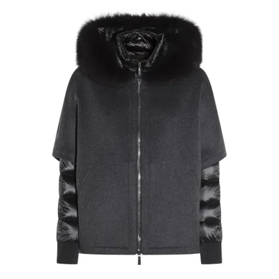 Moorer Coats Blacks And Greys In Gray