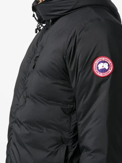 Canada Goose Insulated Jackets Featuring Hood And Pockets In Black