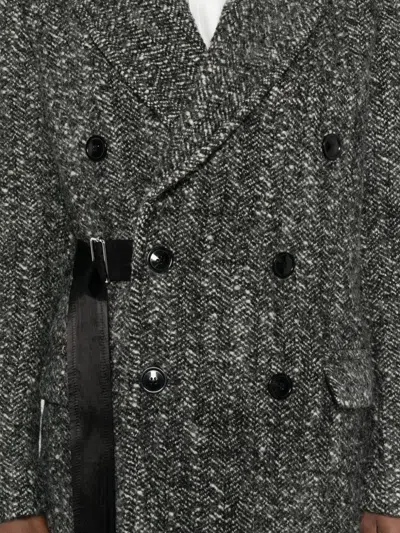 Isabel Marant Double-breasted Coat Featuring Belt Detail In Gray