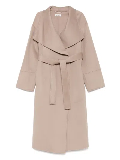 Soft Goat Coats Light And Natural In Neutral