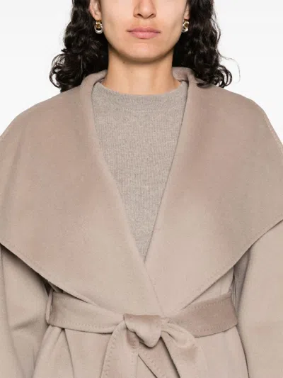 Soft Goat Coats Light And Natural In Neutral