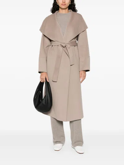 Soft Goat Coats Light And Natural In Neutral
