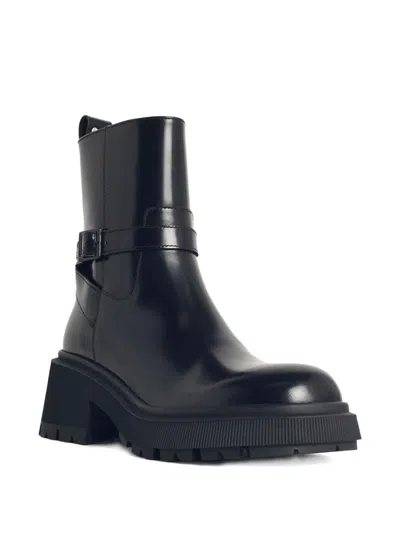 Jimmy Choo Conny Leather Boots In Blue