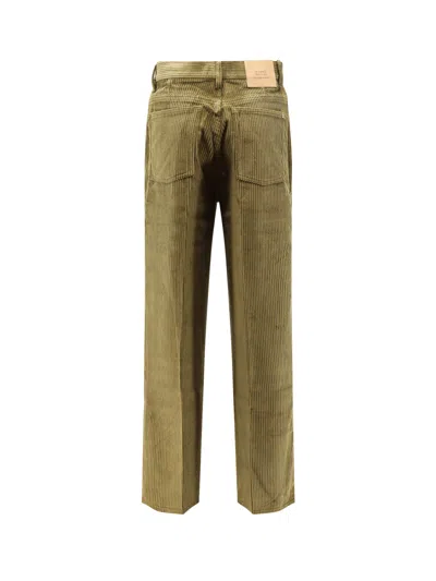 Ami Alexandre Mattiussi Ami Paris Men Corduroy Trousers In Green