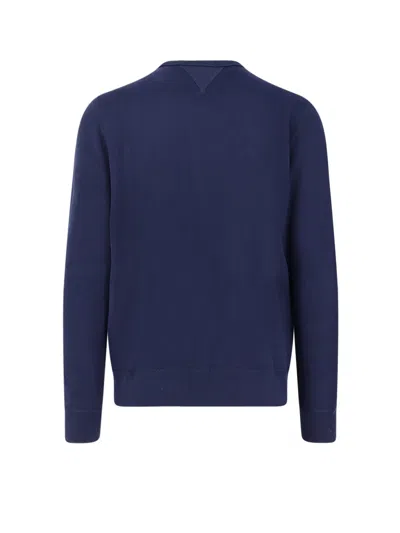 Polo Ralph Lauren Cotton Blend Sweatshirt With Logo In Blue