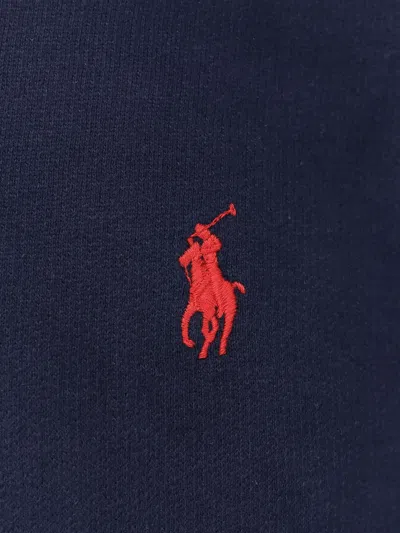 Polo Ralph Lauren Cotton Blend Sweatshirt With Logo In Blue