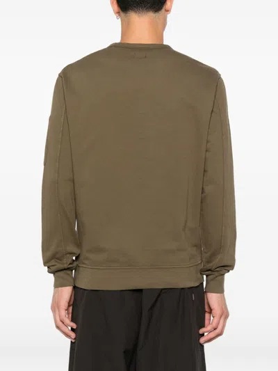 C.p. Company C.p.company Cotton Crewneck Sweatshirt In Brown