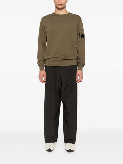 C.p. Company C.p.company Cotton Crewneck Sweatshirt In Brown