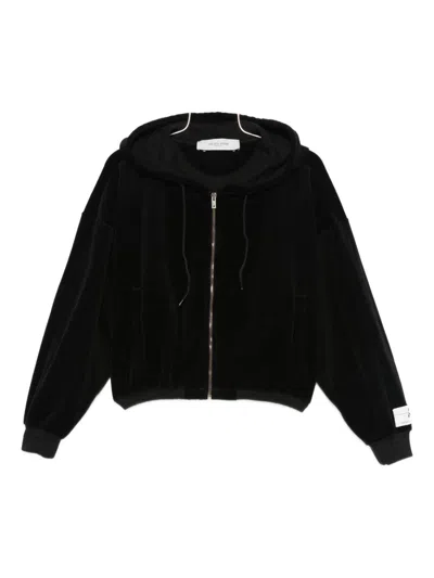 Golden Goose Women Cotton Cropped Hoodie In Black