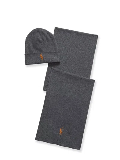 Polo Ralph Lauren Relaxed Style Hat Folded Cuff In Gray