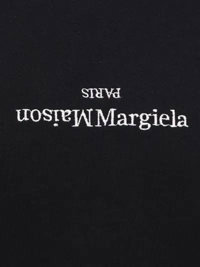 Maison Margiela Cotton Hooded Sweatshirt In Black