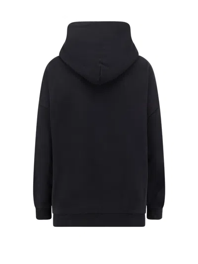 Givenchy Logo Tape Print Hooded Sweatshirt In Black