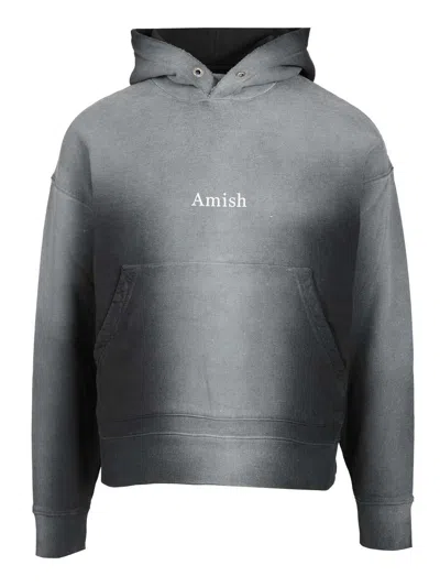 Amish Cotton Hoodie Sweatshirts Black In Black