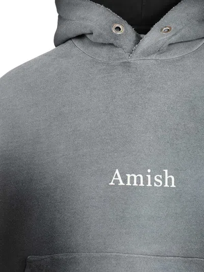 Amish Cotton Hoodie Sweatshirts Black In Black